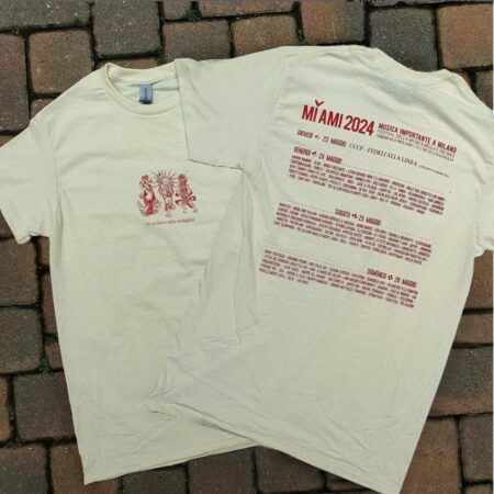 T-SHIRT: le tre facce della medaglia (fronte) - line up 2024 (retro)